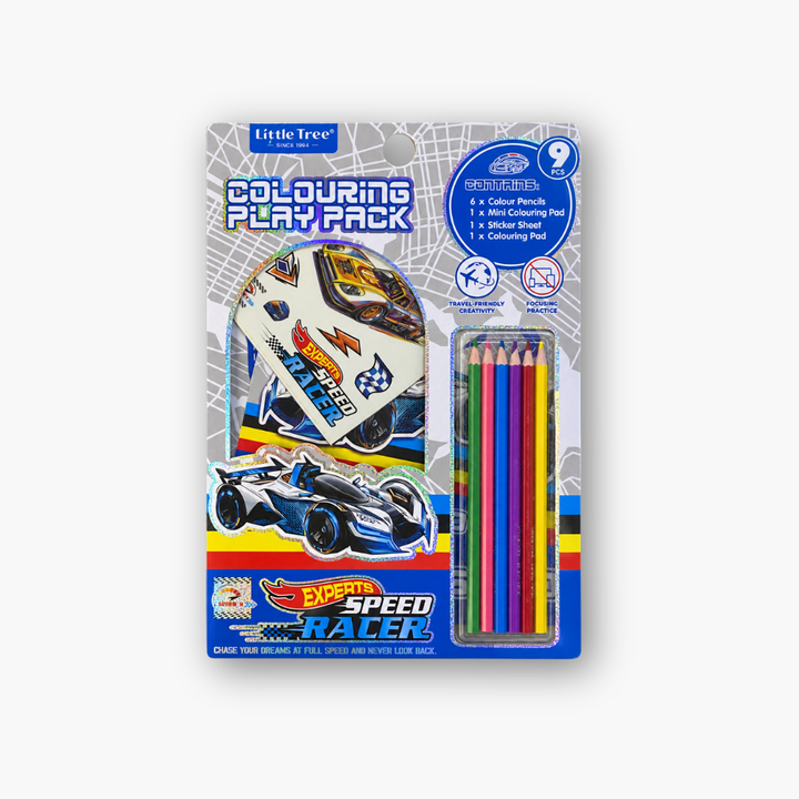 Сет за боење со дрвени бои коли