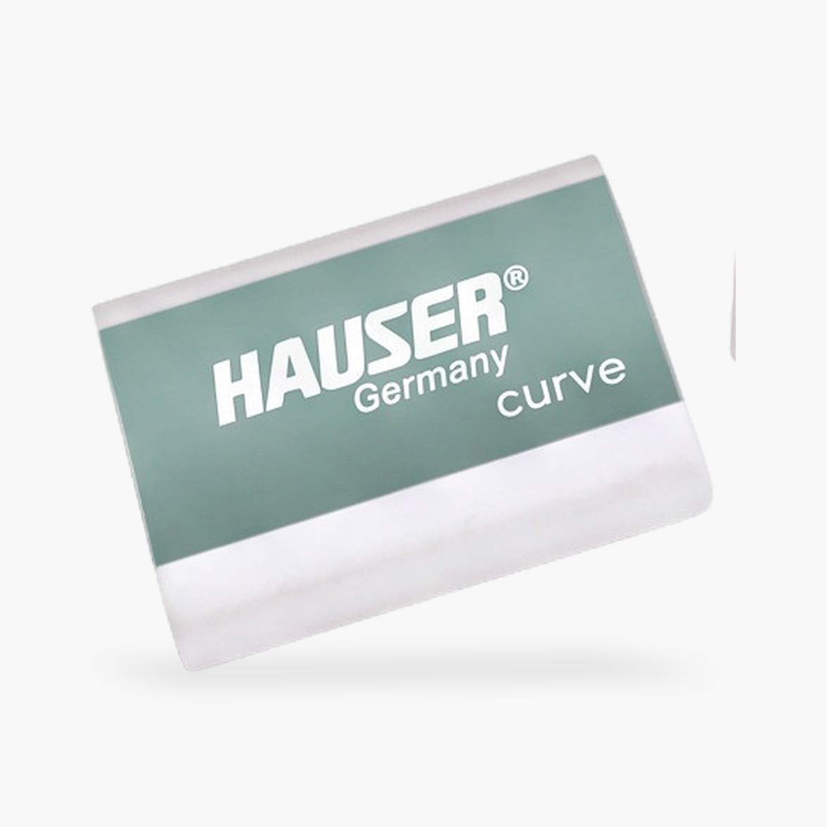 Гума за бришење Hauser со закривена форма — Сиво-зелена