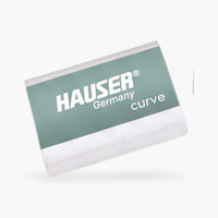Гума за бришење Hauser со закривена форма — Сиво-зелена